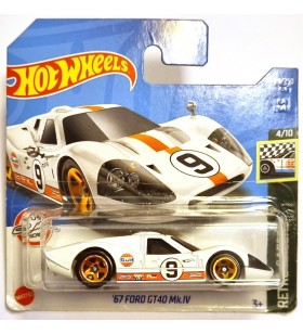 Hot Wheels 67 Ford GT 40 Mk.IV Retro Racers Gulf beyaz